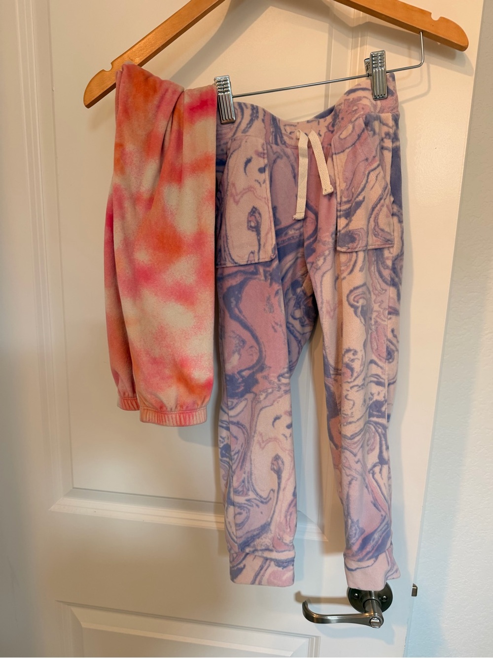 Cat & Jack Pink and Lavender Marble-Print Joggers super soft